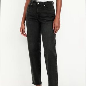 Old Navy Curvy High-Waisted OG Loose Jeans - Black Wash